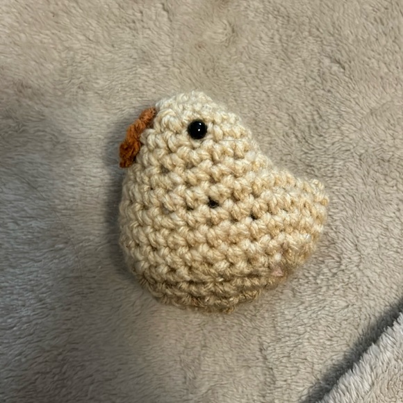 Adorable Handmade Crochet Chicken - Picture 1 of 4